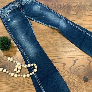 Silver Twisted Jeans